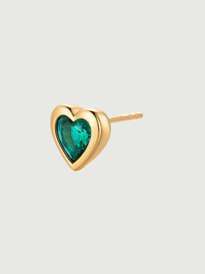 OBY Emerald Wizard Heart Earrings