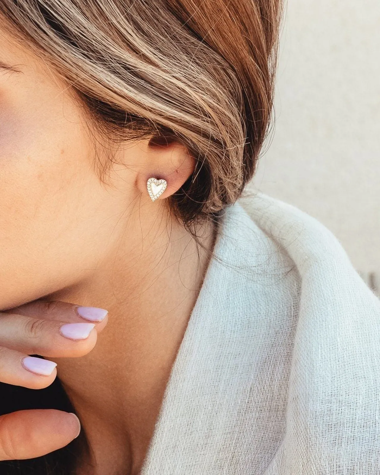 Ona Heart Earrings