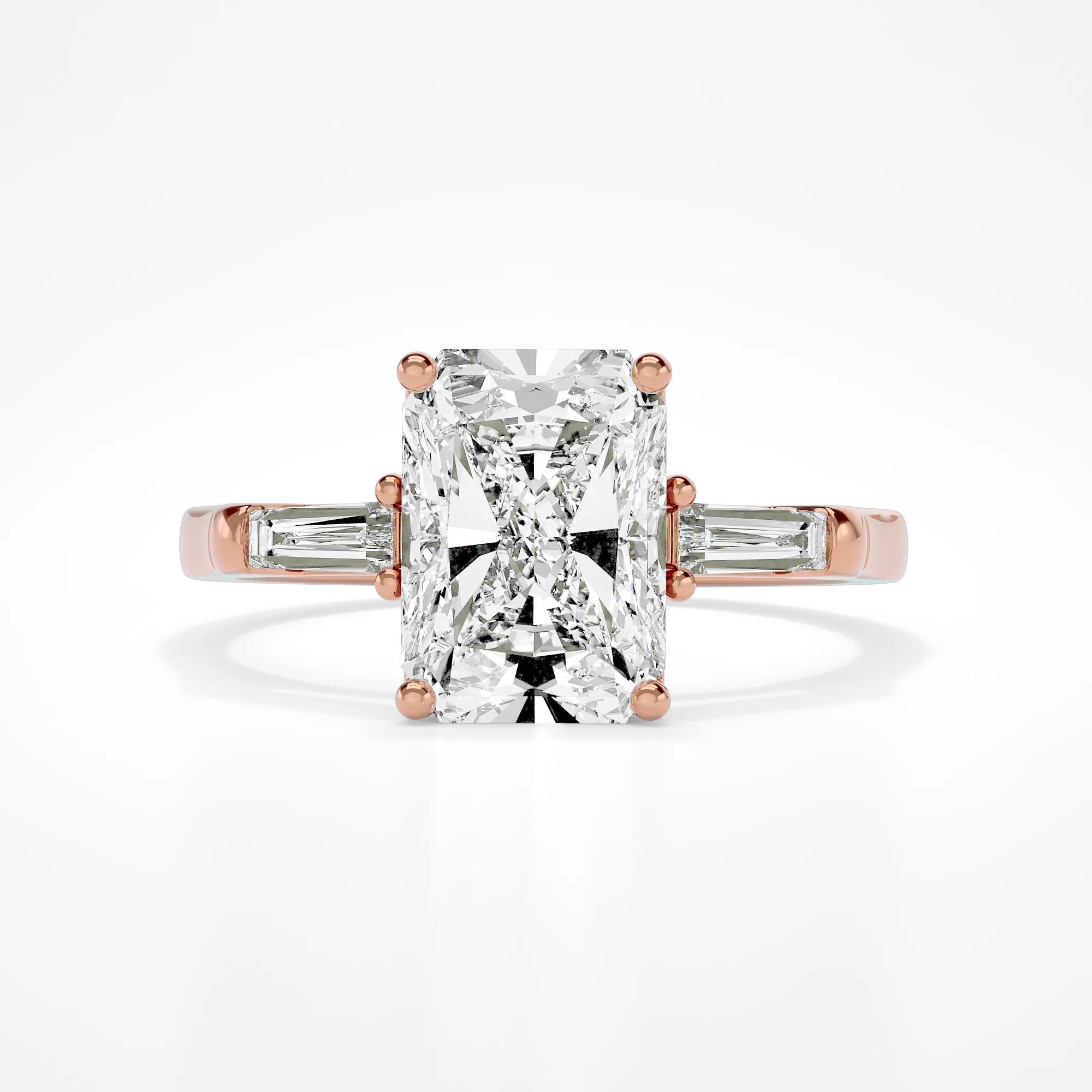 Oriella Radiant with baguette sides