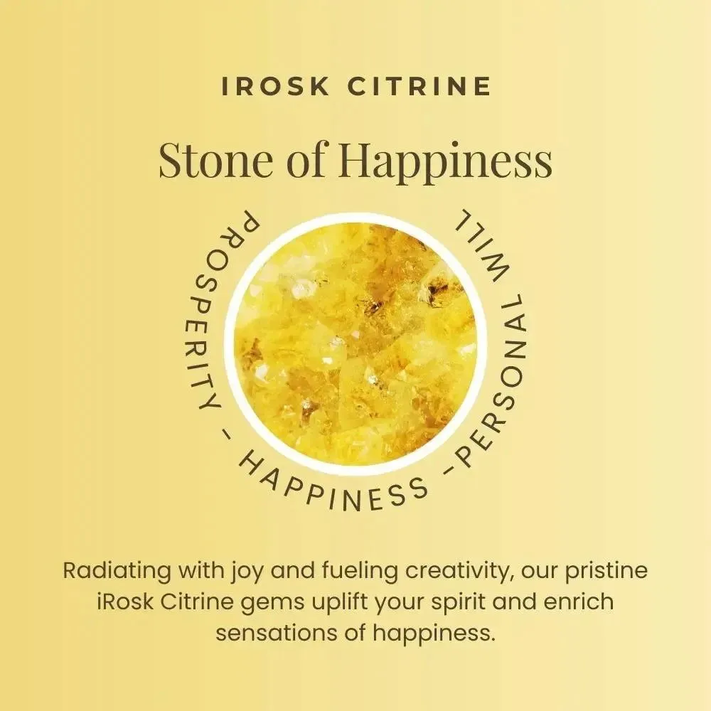 Oval Shape Citrine Birthstone Hoop Earrings in Silver | Irosk Australia ®