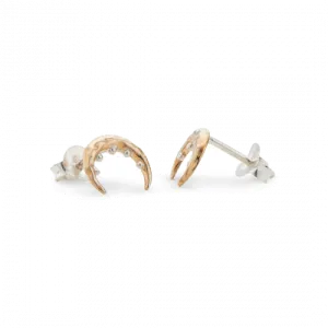 Palas - Boho Goddess Moon Stud Earrings