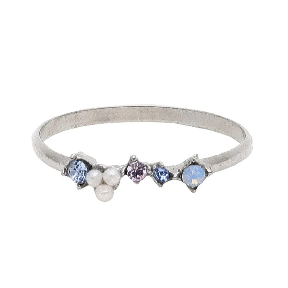 Pearl Stone Pinky Ring