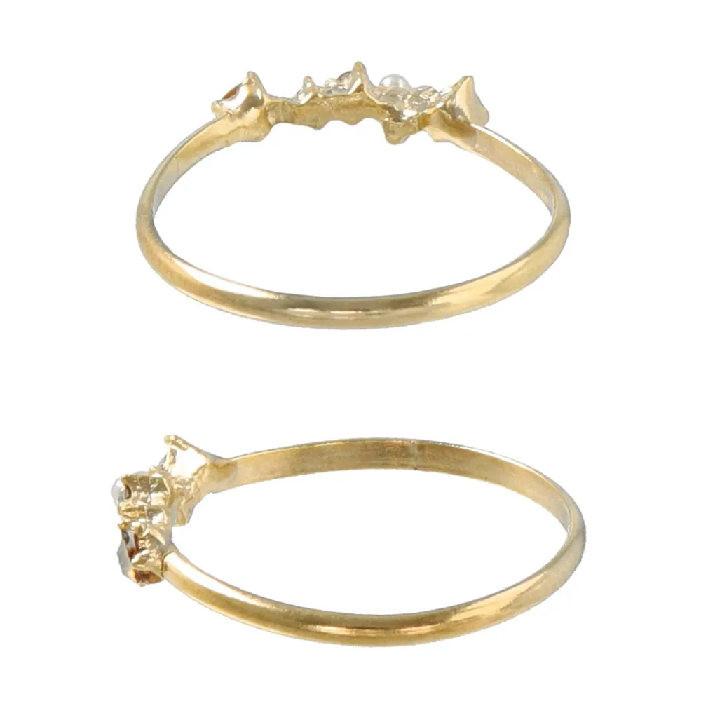 Pearl Stone Pinky Ring