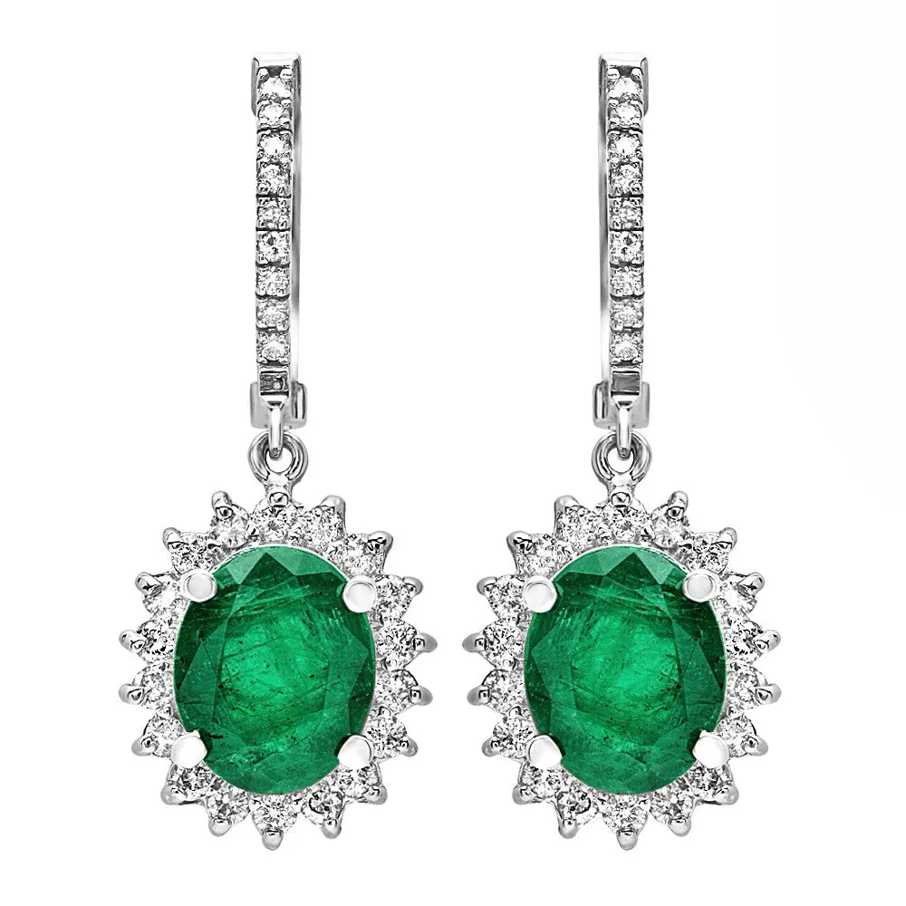 PMI 14W@7.70 54RD@0.92 2EM@4.82 EMERALD EARRINGS