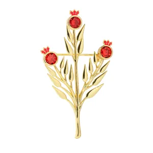 Pomegranate Branch Brooch