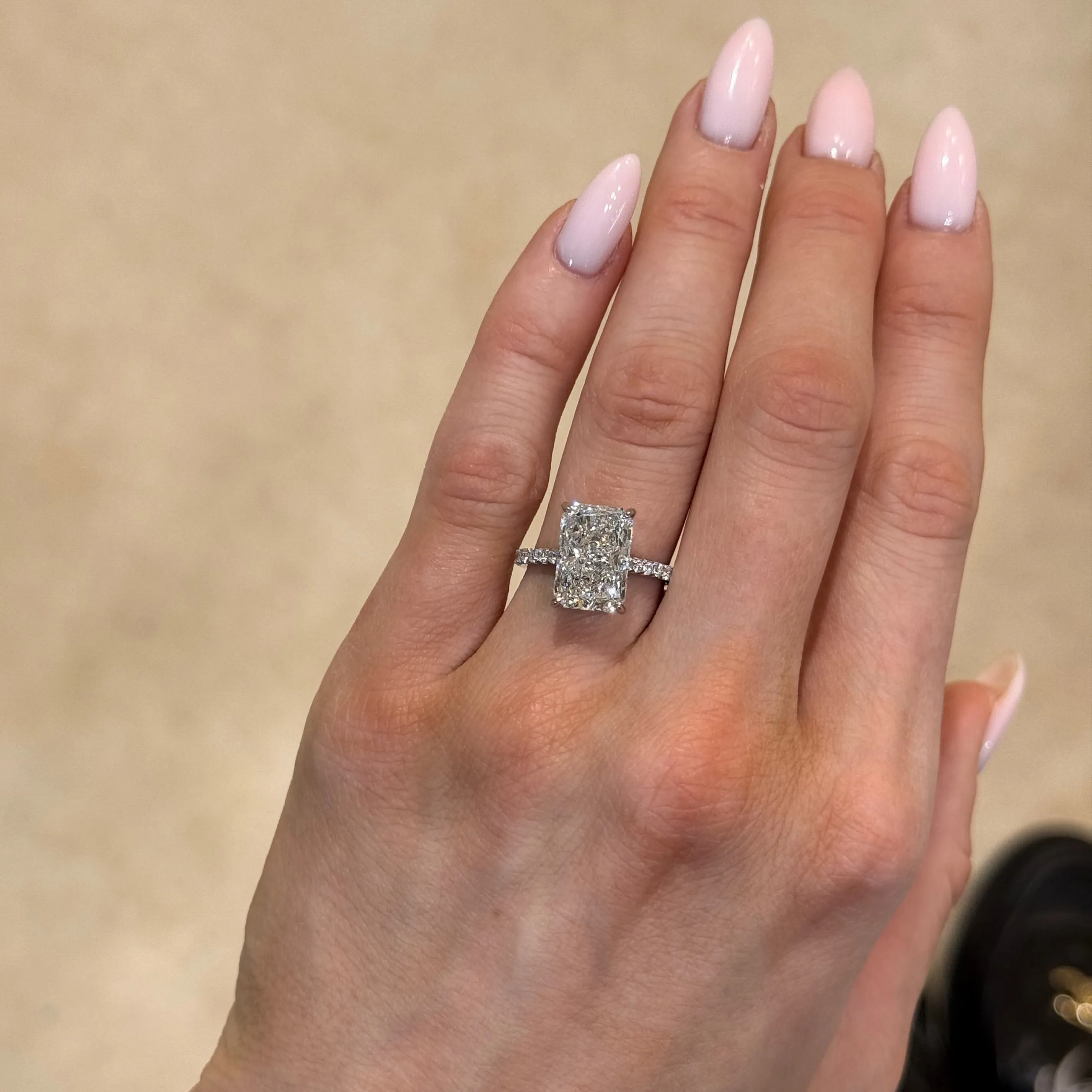 Radiant Cut Diamond Engagement Ring