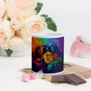 Radiant Slumber White glossy mug