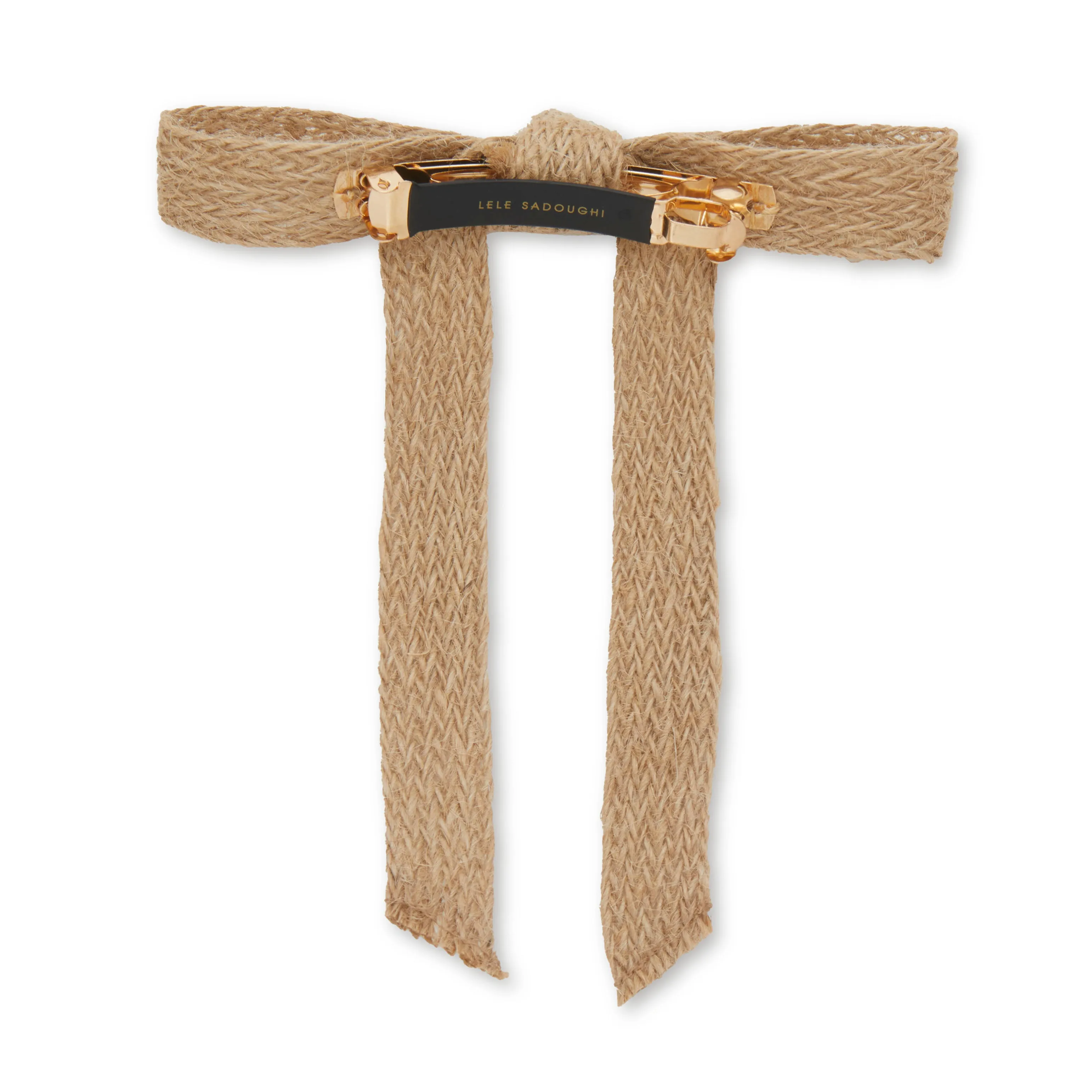 RAFFIA BARDOT BOW BARRETTE