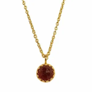 Rococo Necklace - Garnet Quartz