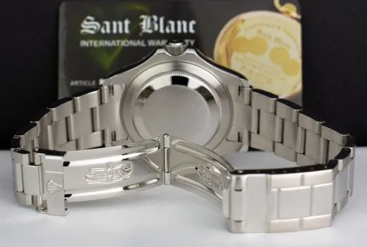 ROLEX Mens 40mm Platinum & Stainless Steel YachtMaster Platinum Index Model 16622
