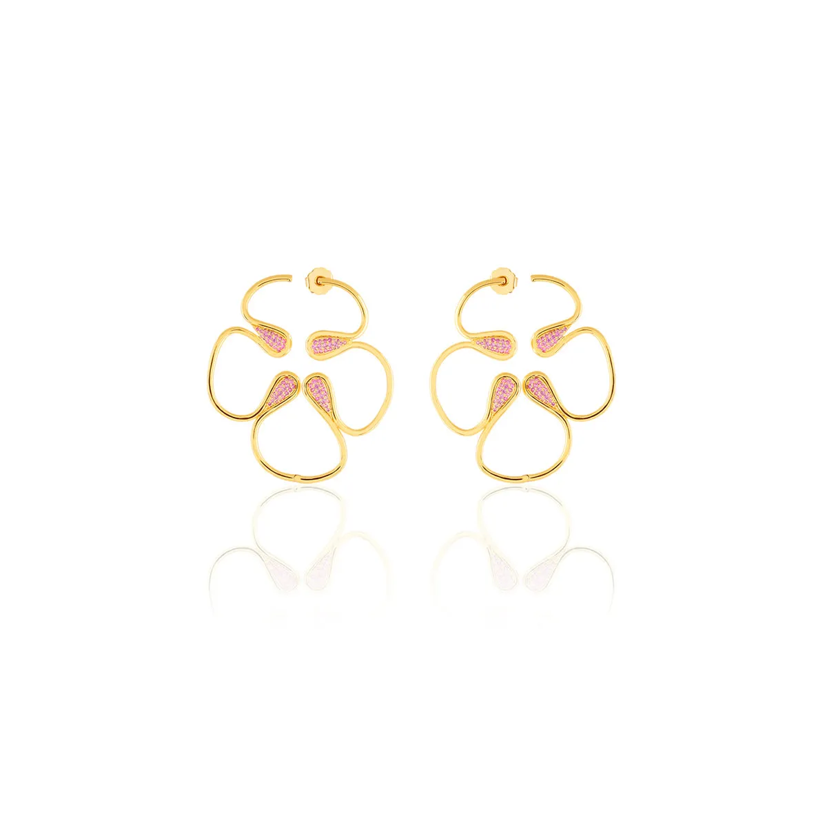Rosé Radiant Stud Earrings
