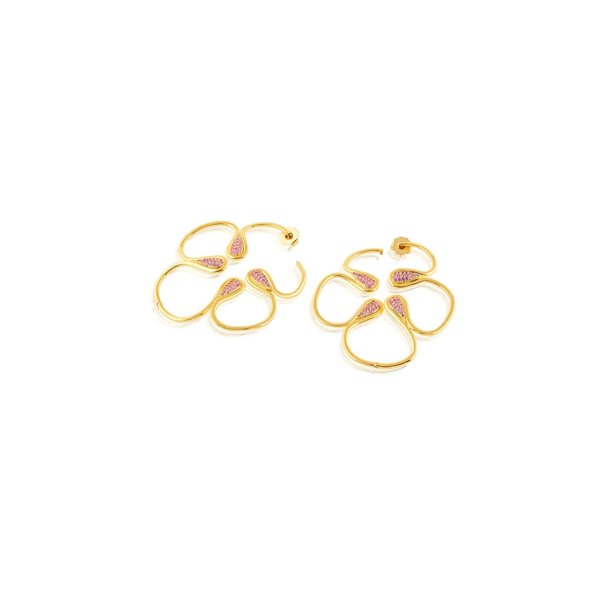 Rosé Radiant Stud Earrings