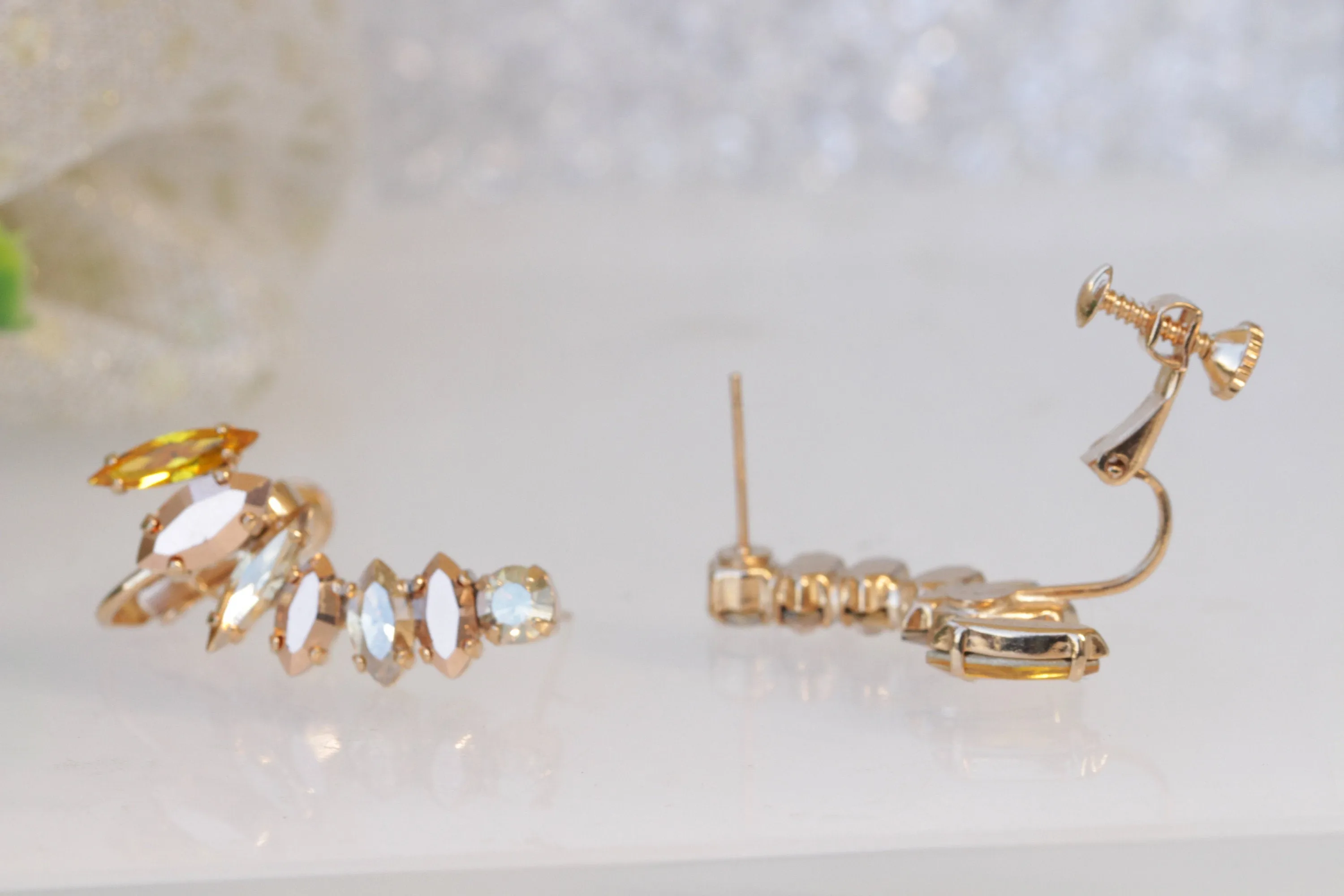 Rose Gold Champagne EARRINGS