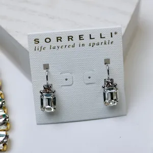Sorrelli | Zelmira Dangle Earrings in Palladium Silver Tone and Snow Bunny
