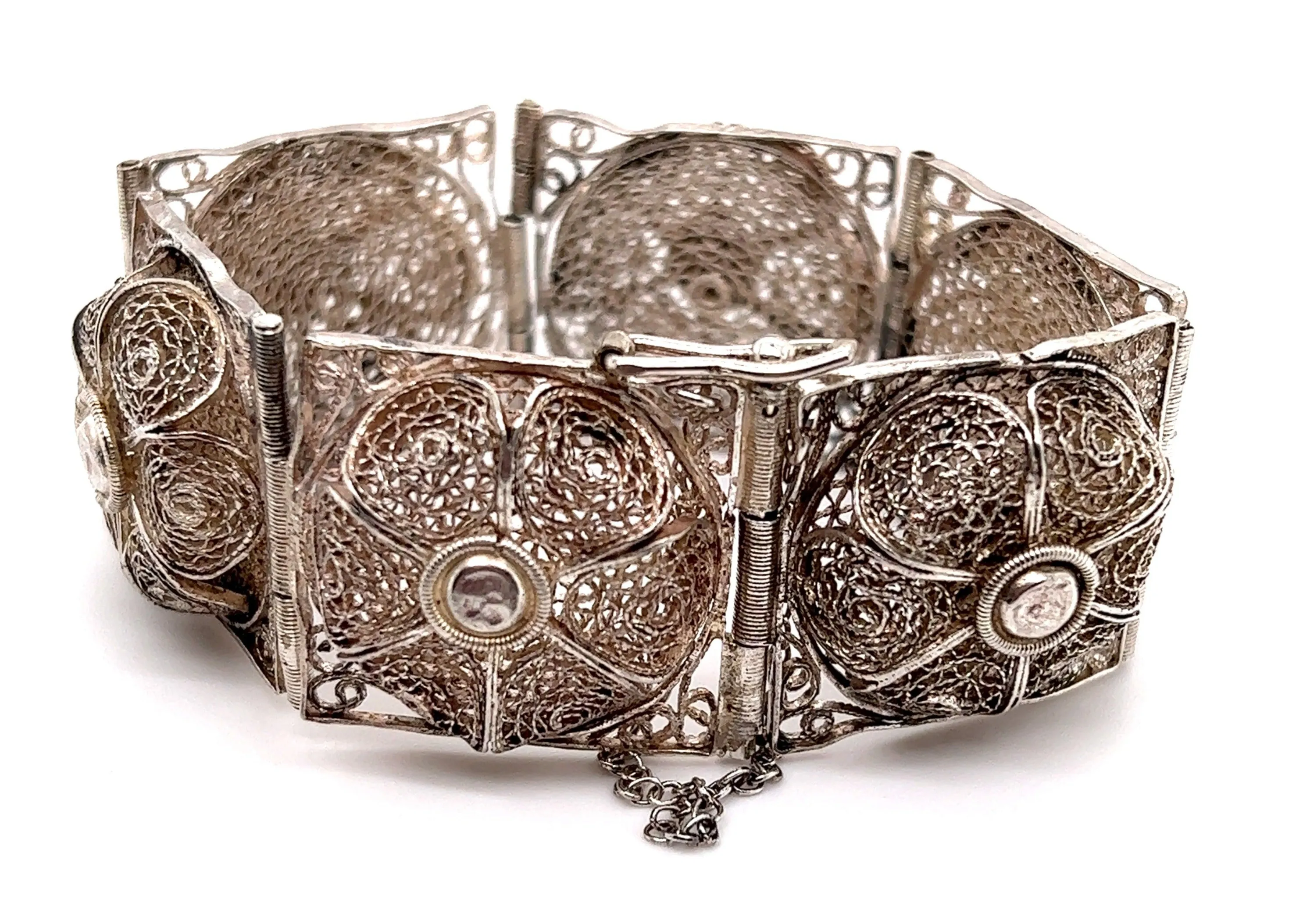 Sterling Silver Filigree Bracelet Made in Palestine