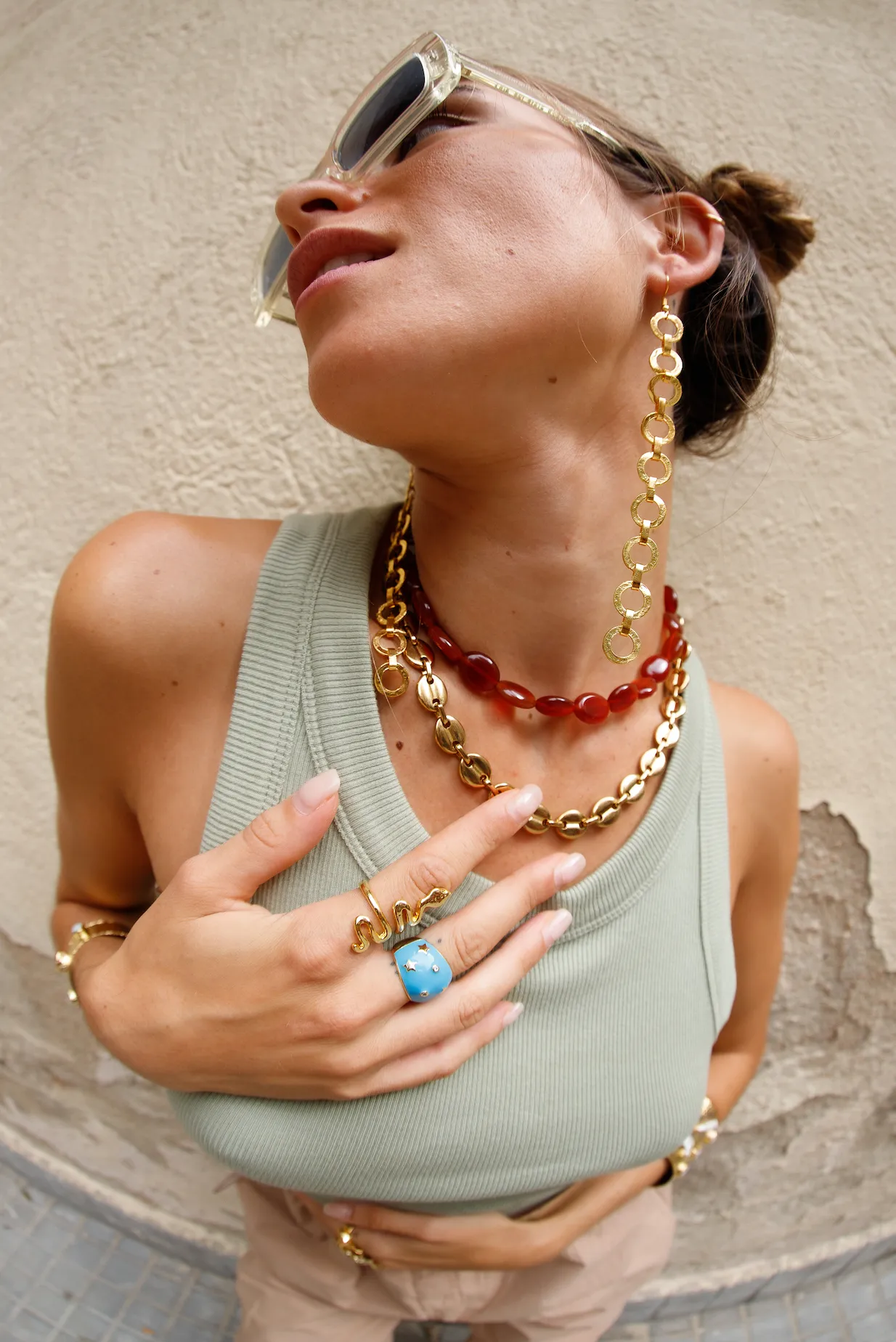Stolen Kiss - Garnet Necklace