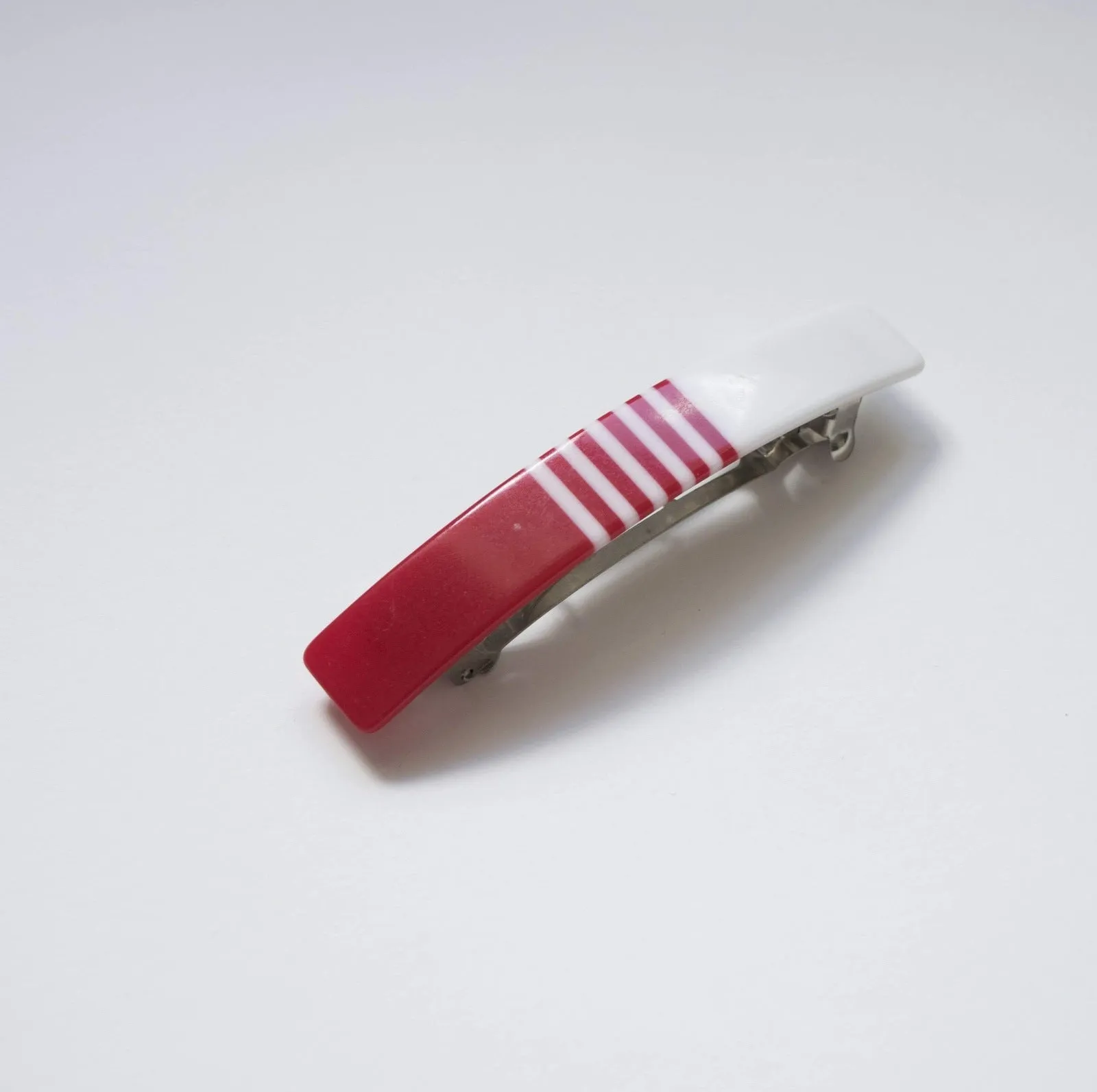 Striped Barette Hair Clip Vintage Accessories