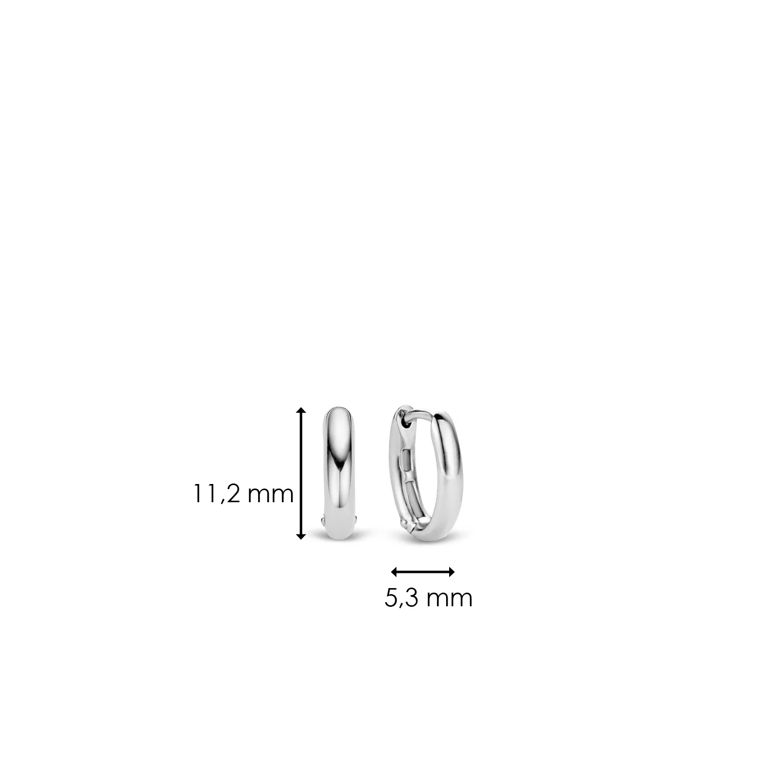 TI SENTO Small Hoops - 7759SI