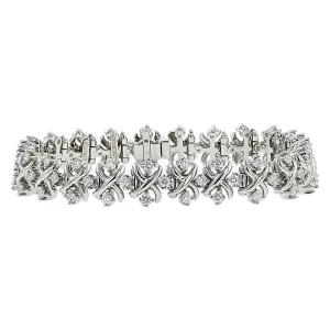 Tiffany Schlumberger Platinum Diamond Bracelet