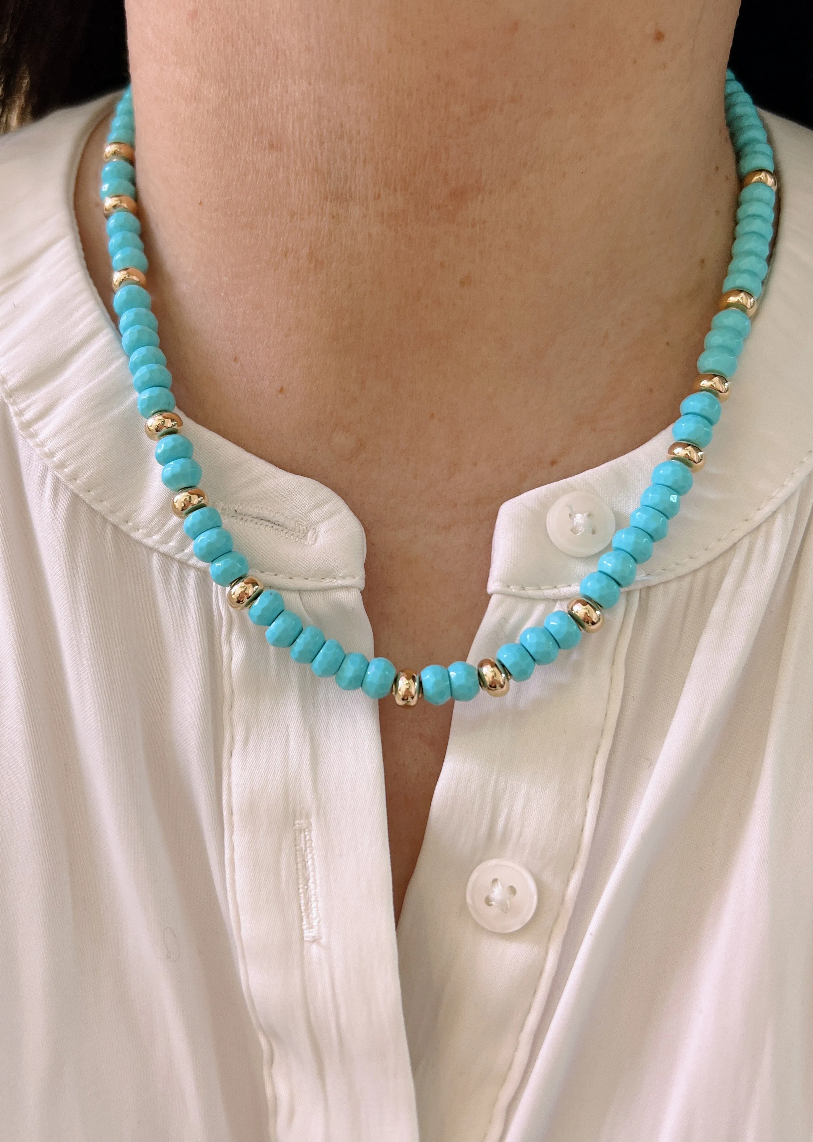 Turquoise Beaded Necklace