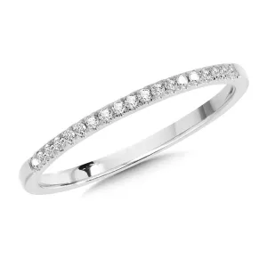 WHITE GOLD DIAMOND STACKABLE BAND