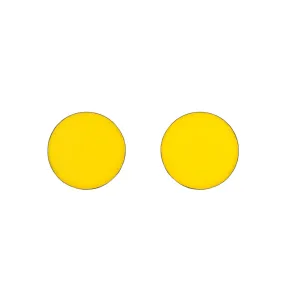 Yellow Resin Earrings